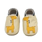 Krabbelschuhe Baby Lauflernschuhe Mädchen Jungen Hausschuhe Babyschuhe Weicher Leder mit...