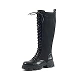 GABYLOU Bottes mollets larges XL - Modele Margot, Black, 41