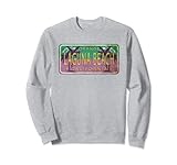 Laguna Beach California USA Nummernschild Grafik Neuheit Sweatshirt