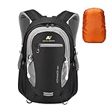 LOCAL LION Wanderrucksack Rucksack 20L mit Regenschutz Fahrradrucksack Reiserucksack Daypack für...