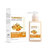 NAOLVE Kurkuma Körperlotion, Aufhellende Körperlotion zur Feuchtigkeitsversorgung, Vitamin C and...