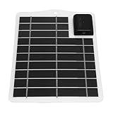 Dilwe 7-W-Solarpanel-Ladegerät, Effizientes Monokristallines Silizium, Tragbar für das Aufladen...
