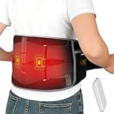 Comfytemp Vibrationsmassage Wärmegürtel für Rückenschmerzen mit 5000mAh Akku,147cm Gurt...