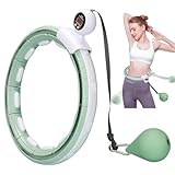 LEAFIA Smart Hula Hoop Leise, Ruhig Fitness Reifen Gewichtsverlust, mit Smarten Zähler Gewicht...