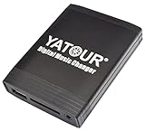 Yatour - Digitaler Musikkonverter für Autos (USB, MP3, 12-polig), Schwarz