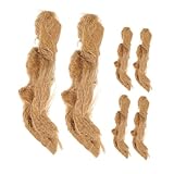 PartyKindom 6 Stück Teiliges Jute Feueranzünder Leichter Natürlicher Feuerstarter für Camping...