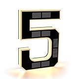 CARPESUN Solar Hausnummer Beleuchtet für Außen Wasserdicht, Beleuchtete Hausnummernschild Solar,...