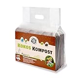 Coco&Coir® 6 x 650 (9L) Kokoserde | Kokosblumenerde| Kokospflanzerde | Kokos-Kompost | Blumenerde...