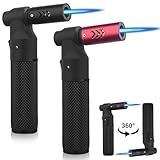 2 Stück Küchenbrenner, Flambierbrenner Küche, Nachfüllbarer Bunsenbrenner, Verstellbare...