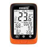 COOSPO BC107 Fahrradcomputer GPS Kabellos Drahtloser Fahrradtacho Kilometerzähler, Bluetooth5.0...