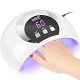 LKE 54W UV Lampe für Gelnägel, UV Lampe mit 3 Timern und verbesserter USB-Aufladung, LCD-Display,...