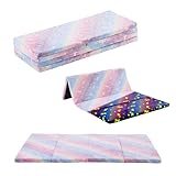 Tiita Kinder-Bodenmatratze, faltbar, 183 x 122 cm, mit abnehmbarem Bezug, dicker Schaumstoff,...