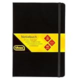 Idena 209284 - Notizbuch DIN A5 liniert, Papier cremefarben, 192 Seiten, 80 g/m², Hardcover in...