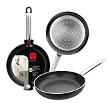 Bratpfanne, 26 cm, antihaftbeschichtet, leicht, geeignet für alle Herdarten, ergonomischer Griff...