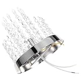 VALICLUD Kristall Deckenleuchte Flush Mount Kristallleuchter Modern Minimalistisch für Wohnzimmer...