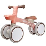 Mainely Personalisierbares Laufrad (Rosa) – Lernrad mit Korb, leicht & kippsicher –...