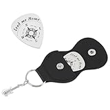 UNICRAFTALE Gitarre Picks Gitarren Plektren Halter PU Leder Gitarren Pick Halter Schlüsselanhänger...