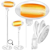 KESSER® Infrarot Wickeltischstrahler Wärmelampe für Baby, 2000W Heizlüfter Standgerät |...