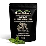 GreenValence Wilder Pfefferminztee geschnitten - Premium Wildsammlung aus Portugal - Handgeerntet &...