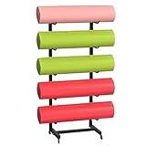 IXMLDAXD Yogamattenhalter, Beweglicher Yogamattenhalter mit feststellbaren Rädern, tragbares...