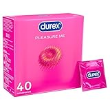 Durex Pleasure Me Kondome – Mit Noppen & Rippen, anatomischer Easy-On-Form & mit viel...