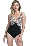 Profile by Gottex Women's Twist Front V-Neck One Piece Swimsuit