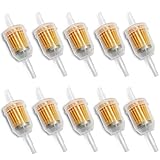 JUN-H 10 Stück Kraftstofffilter Passt 6mm 8mm Rohre Benzinfilter Passend für Aufsitzmäher...