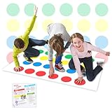 Twisting Spiele, Twisting Game für Kinder & Erwachsene, Balance Floor Spiel Pad,Bodenspiel mit...