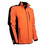 FORSBERG Fleecejacke Bjarkir, Farbe:orange/schwarz, Größe:XL