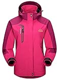 YSENTO Damen Outdoor Wanderjacke Wasserdicht Übergangsjacke Leicht Atmungsaktie Regenjacke...