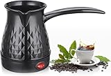 BORDEAG Espressokocher Induktion, Türkische Kaffeekanne, 500 Ml Espressokocher Camping Kaffeekocher...