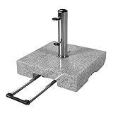 Doppler Trolley Granitsockel 45kg mit Rollen I Schirmständer für Sonnenschirme mit max. 250cm...