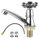 Waschtischarmatur mit Dichtung, Sieb und Schlauch, Robust und Langlebig, Einfach zu Bedienen,...