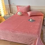 MorroMorn Flanell-Bettwäsche-Set für Doppelbett, ultraweich, flauschig, Plüsch-Fleece, 4-teilig,...