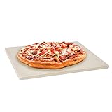 Levivo Pizzastein für Backofen und Grill aus hitzebeständigem Cordierit, zum backen von Pizza,...