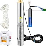 VEVOR 4' Tiefbrunnenpumpe 370W Brunnenpumpe 110L/min Tauchpumpe max. Förderhöhe 44m Rohrpumpe 230V...