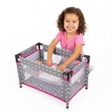 Kinderplay Puppenreisebett – Faltbares Puppenbett bis 46 cm – Mit Tragetasche & Bettwäsche –...