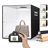 PULUZ Fotobox 40x40x40cm Faltbare Lichtbox Fotografie Tent Kit mit Dimmbaren 3 Farben Temperaturen...