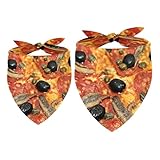 Hundehalstuch, Motiv: Meeresfrüchte, Pizza, Mädchen, Jungen, Halstuch, Zubehör für kleine,...