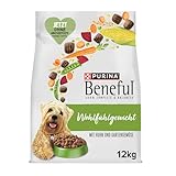 Beneful Wohlfühlgewicht Hundefutter trocken, mit Huhn und Gartengemüse, 1er Pack (1 x 12kg)