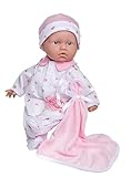 JC Toys La Baby Kaukasisches Babypuppen-Set - Weiche 28 cm Babypuppe, Waschbar, Abnehmbares rosa...