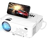 TOPVISION Mini Beamer mit Screen Mirroring, 7000 Lumen Heimkino, Full HD 1080P Video Beamer mit 240'...