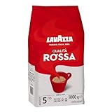 Lavazza, Qualità Rossa, Arabica & Robusta Kaffeebohnen, mit Aromanoten von Schokolade und...