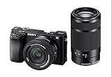 Sony Alpha 6100 | APS-C Spiegellose Kamera | Bundle mit Sony 16-50mm & 55-210 Objektiv | Schneller...