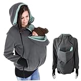 NIDONE Umstands-Hoodie, abnehmbarer 3-in-1-Kapuzenpullover mit Kängurutasche, weiche, warme...