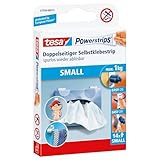 tesa Powerstrips Small - Doppelseitige Klebestreifen zur Montage von Gegenständen auf glatten...