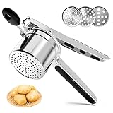 TTSTOIEE kartoffelpresse edelstahl, Gemüse Kartoffelpüree Kartoffelstampfer. 3 Scheiben und...