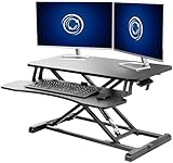 VIVO 32” Stehpult-Konverter mit höhenverstellbarem Aufsatz, Steh-Sitz-Arbeitsplatz für zwei...