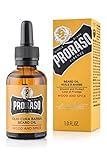 Proraso Beard Oil, Wood & Spice, Bartöl mit Zedernholz & Zitrus-Duft, Bart Weichmacher pflegt Haut...