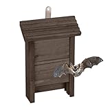 Relaxdays Fledermauskasten, Unterschlupf für Fledermäuse, HxBxT: 29 x 18 x 6 cm, Garten,...